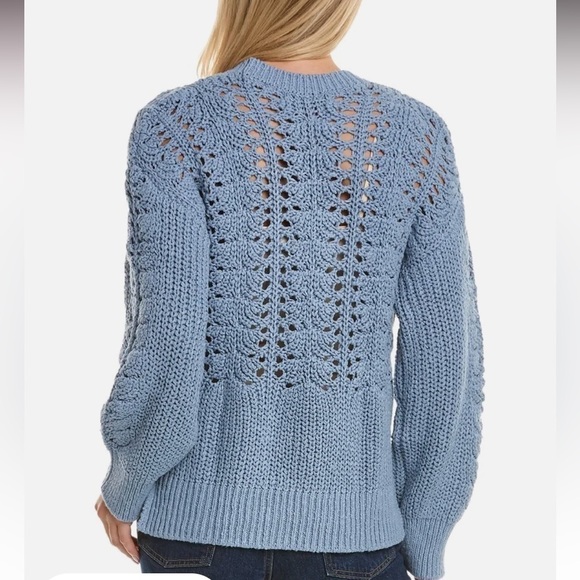 Joie NWT MSRP $228 Drop Shoulder 100% Cotton Knit Crewneck Relaxed Sweater XL - Picture 5 of 5